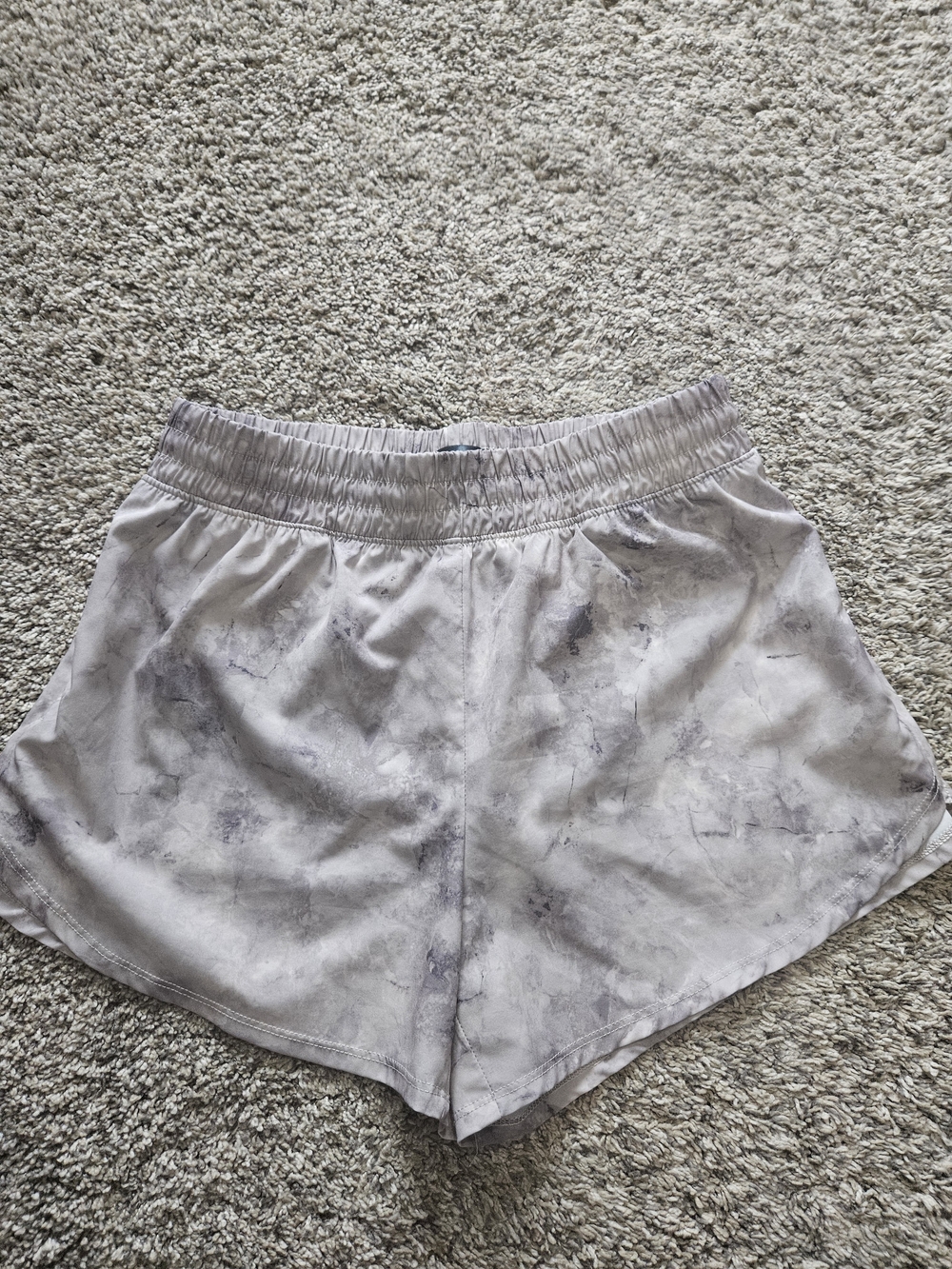 tek gear Light Gray Marble Print Women's Athletic Shorts